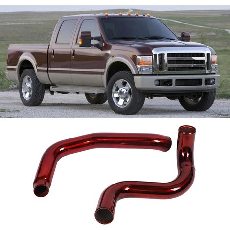 Ladeluftkühler-Rohrsatz für Turbo-Ladeluftkühlerkomponenten, Rohrleitungen für Ford 6.0L Turbo Powerstroke, passend für Ford F-250 F-350 (IP-1008), rot, überdimensioniert und für hohe Beanspruchung au (1/5)