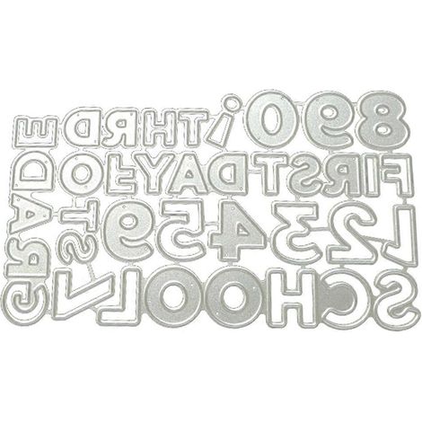 Stanzformen für den ersten Schultag aus Metall, Bastelvorlagen, Schablonen, DIY-Scrapbooking-Alben, Papierkarten, Prägeformen, Dekorationen