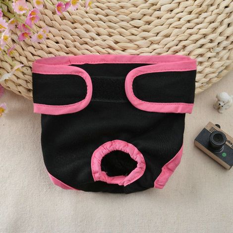 Sousvêtements en Coton Doux pour Chiens Pantalons Hygiéniques Réutilisables Couches pour Chiots Taille XL Noir Confort Optimal (1/5)