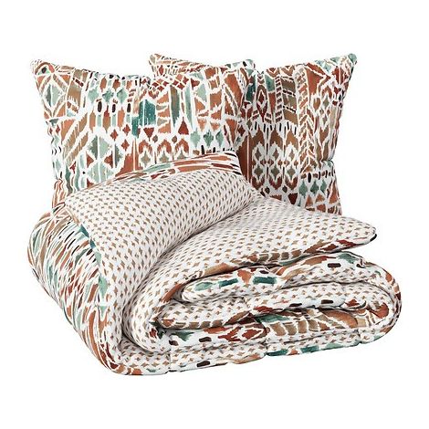 Juego de cama estampado Ikat 240x220cm - Atmosphera créateur d'intérieur
