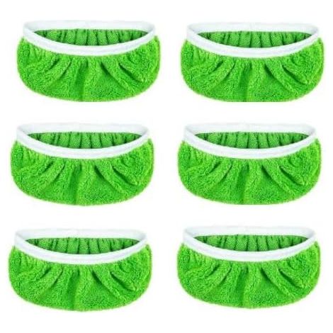 3 Stück Grün Wiederverwendbar Bodentücher Kompatibel mit Swiffer Bodenwischer Nass, Mikrofaser Ersatzpads Kompatibel mit Swiffer Sweeper Mop,Wiederverwendbare bodentücher für trocken & Wet