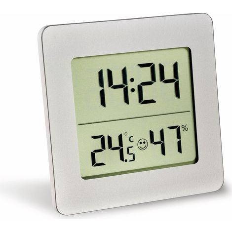 TFA Digitales Thermo-Hygrometer 30.5038.54, silber