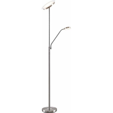 [NEUWERTIG] B-Ware Lindby Sumani Led Stehleuchte Standleuchte Stehlampe Standlampe Led Rund Nickel (1/5)