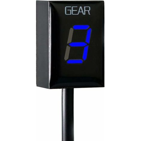 Ganganzeige für Yamaha Motorrad, wasserdicht, LED-Anzeige, ECU-Stecker (blau)