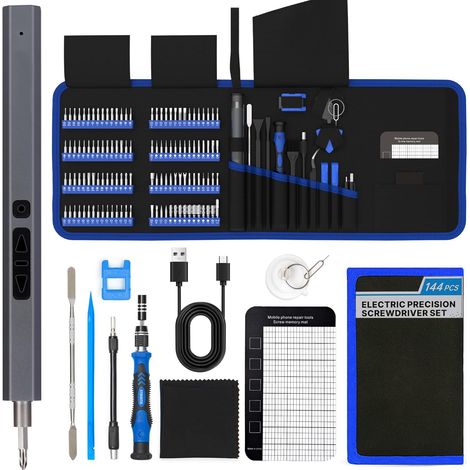 Tournevis de Précision 144pcs Tournevis Electrique Sans Fil (1/5)
