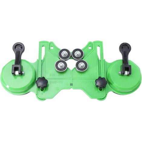 Localisateur De Forage D’aspiration Précis Double Ventouse Outil D’ouverture De Trou Pour Verre Et Carrelage Positionneur De Perçage Pour Bricolage Menuiserie (1/5)