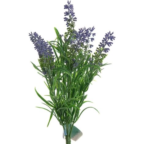 EVERLANDS Lavendelzweig mit 7 Blütenähren 33 cm - Kunstblumen