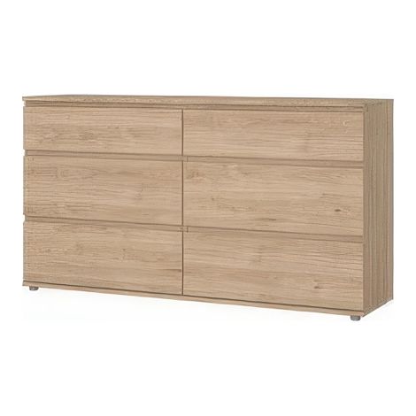 KIT CASSETTIERA DOPPIA 6 CASS 153,4X40X83,7CM ROVERE