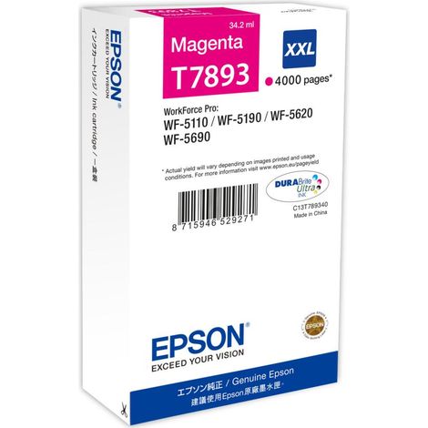 Cartuccia Epson magenta durabrite ultra serie T789 XXL [C13T789340] (1/2)