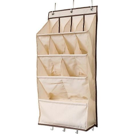 Sac de rangement pour chaussures suspendu derrière la porte, étagère à chaussures B-- (1/5)