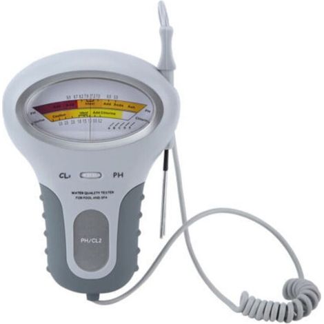 Testeur Portable de Qualité d'Eau pour Piscine Mesure du Chlore et du pH - Précis et Fiable Sans Batterie Incluse -