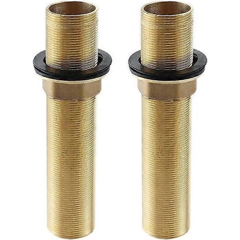 Gewindeverlängerung, 2-teilige Kupfer-Wasserhahnverlängerung, M32 x 150 mm Sanitärverschraubung, korrosionsbeständig, für die Installation von Küchen- oder Badezimmerarmaturen. (1/5)