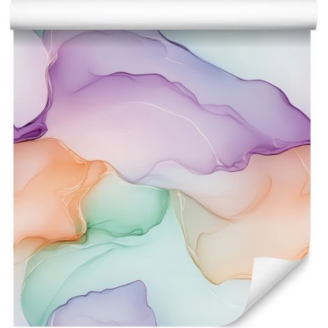 Tapete „Ink“ in Hellgrau, Weiß und Creme für Wohn- und Schlafzimmer, 50x1000 (1/5)