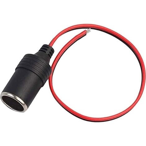 Car Cigarette Lighter Female Socket Extension Cable,Car Charger Power Cigarette Lighter Female Socket Cable Plug Adapter,Car Cigarette Lighter Splitter Plug12V / 24V Car Charger (1/5)