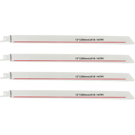Lame de scie sabre HSS 14PTI 4 pièces pour coupe bois élagage outil de menuiserie divers (1/5)