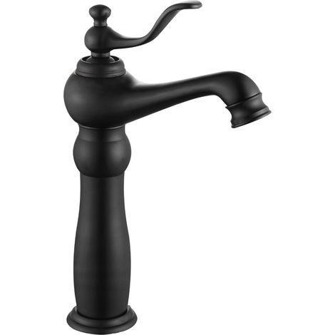 Mexen Vela hohe Waschtischarmatur, Schwarz - 744510-70