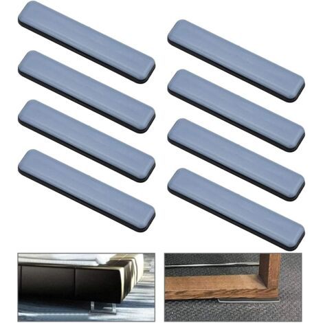 8 PCS Patins de Meubles Protection en Teflon pour Moquette et Planchers de Bois Franc Adhésifs autocollants en téflon Patin glisseur protecteur Patins glisseurs auto adhésif 100x25 mm (1/5)