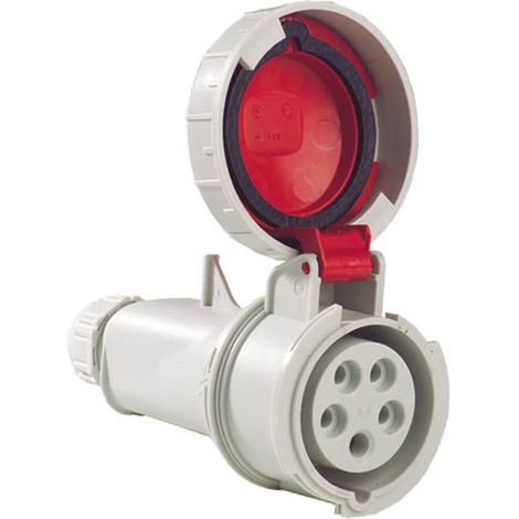 IDE – Fiche femelle tétrapolaire 16A 3P+N+T 380V – Étanchéité IP67 – Résistance chocs IK08 – Pour installations industrielles (1/7)