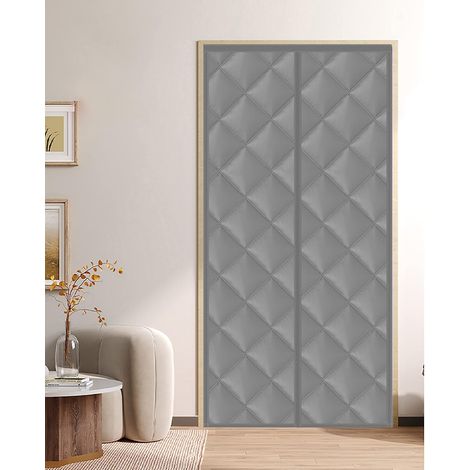 Cortina térmica magnética para puerta - Cortina térmica para puerta contra el frío y el calor - Protección contra el frío - Aislamiento acústico - Impermeable - Cortavientos (1/5)