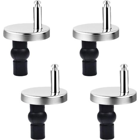 4 Pièces Abattant WC de Toilettes à Charnière Fixations. Vis de Fixation et Chevilles pour le Siège des Toilettes.Fixation des toilettes. Fixation du couvercle des toilettes (1/5)