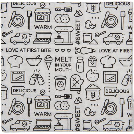 Serviettes en Papier Blanc Lot de 20 pour Table de Fête et Repas Quotidien 33 x 33 cm - PANGIVO