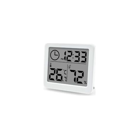 Hygromètre-moniteur haute précision, thermomètre LCD avec affichage de l'humidité intérieure et thermomètre de serre de bureau (pile incluse) (1/5)