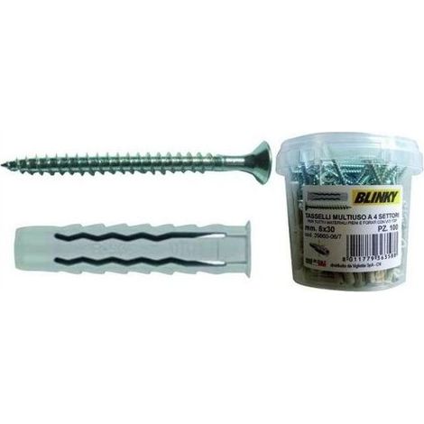 Vigor-Blinky Tasselli a Settori Secchio 150 Pezzi con Vite 5mm