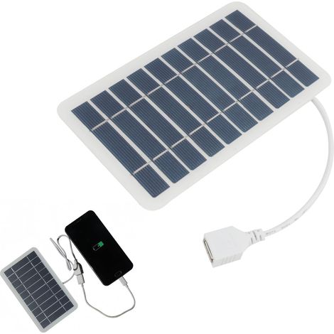 5V 2W Portable Solar Panel with USB Connection, Mini Solar Charger for Phones, for Camping, Hiking, Climbing and Travel, Compatible with Electronic Devices (1 piece) (1/5)