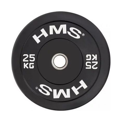 BBR25 disco olímpico negro de 25 kg HMS