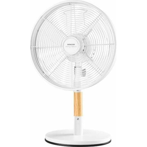Sencor SFE 3080WH Tischventilator Metall Holz 35W