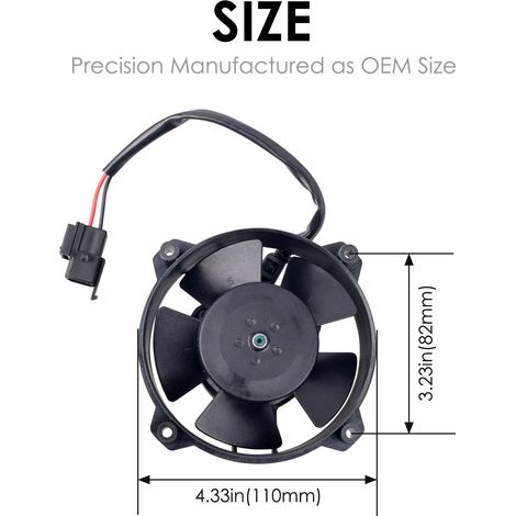 30103018 Cooling Fan Motor Ventilator Cooler Radiator VA32-A101-62A 12V (1/4)
