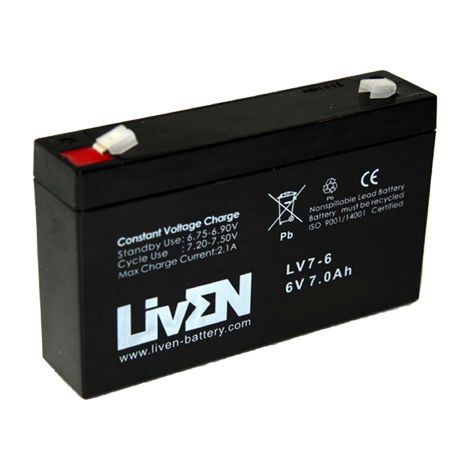 Batería para juguete 6v 7ah AGM