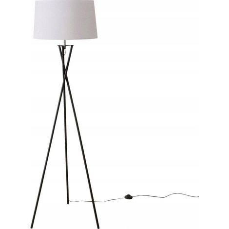 Lampada da terra Boltze Novo nera e bianca 158 cm di altezza