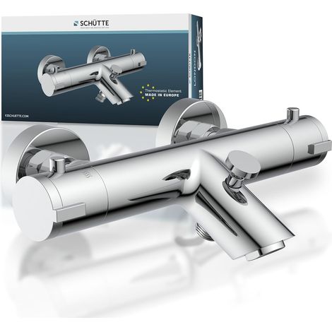 1 Mitigeur Thermostatique,Protection Anti-Brûlure,Inverseur À Tirette,Salle De Bain (1/5)