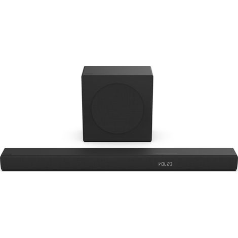 Hisense – Barre de son 3.1 canaux Bluetooth 5.3 avec caisson sans fil noir – Puissance 480 W – Dolby Audio et DTS surround – Égaliseur intégré