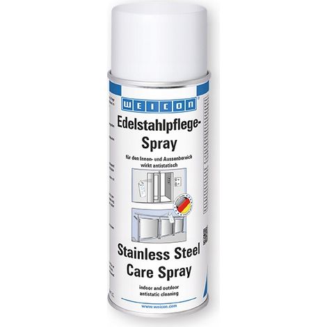 Spray cuidado acero inoxidable Weicon 11590400 antistático sin rayas (1/2)