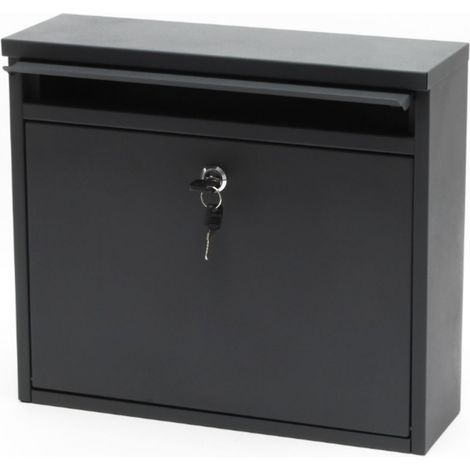 Boite aux lettres design murale 32x36x11,5 cm Anthracite (1/3)