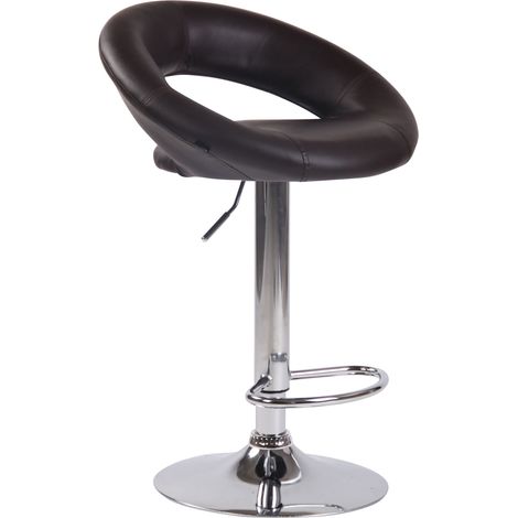 Sgabello Cucina Olinda In Similpelle marrone cromo (1/5)