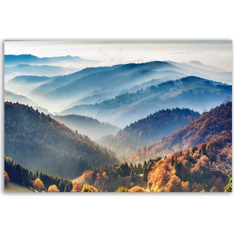 Tableau montagnes brumeuses d’automne (1/5)