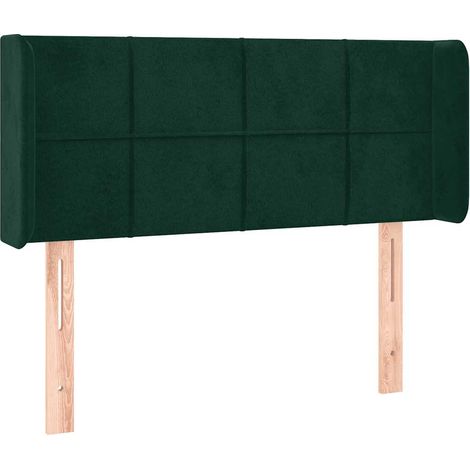 Maison Exclusive - Testiera ad Orecchio Verde Scuro 103x16x78/88 cm in Velluto