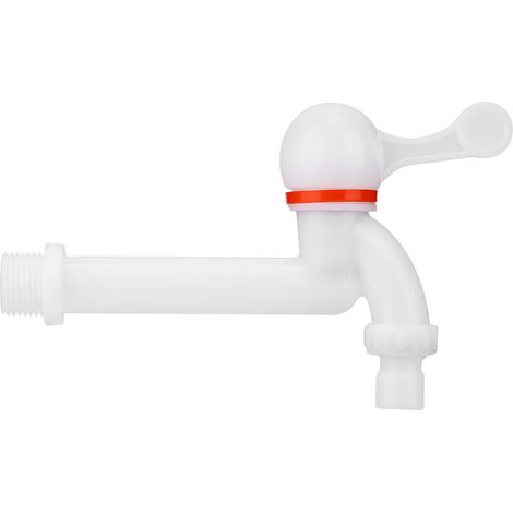 Robinet Lave-Linge - En Plastique Abs Résistant À La Chaleur - Filetage G1/2 Avec Joint Silicone - Pour Cuisine Et Jardin - 1 Pièce (1/5)