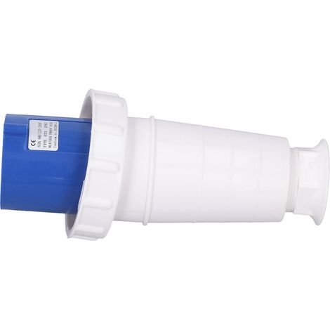 Wasserdichter 3-poliger Industriestecker (IP67), 63-A-220–250-V-Anschluss, PP-Gehäuse, robuster Stecker für den professionellen Einsatz (1/5)
