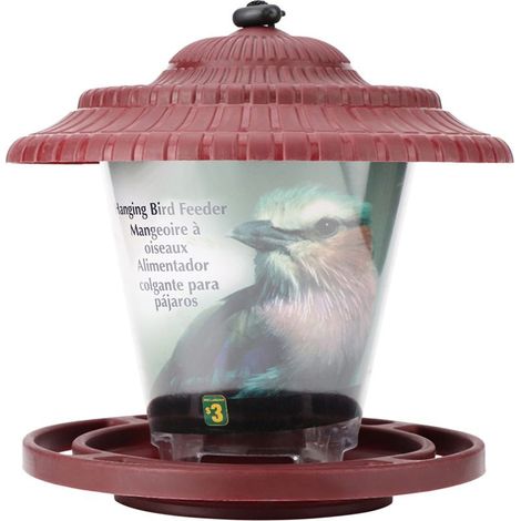 Mangeoire oiseaux – conteneur graines suspendu – fournitures jardin – décoration (1/5)