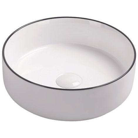 ONDEE ZEN - Vasque ronde à poser LISEA - Céramique blanche (1/3)
