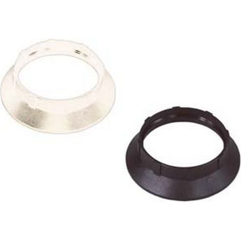 10PZ GHIERA TERMOPLASTICA PER PORTALAMPADA E14 - colore bianco