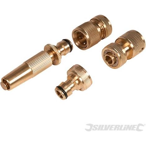 Set di attrezzature in ottone per rubinetti 4 p.zi Silverline