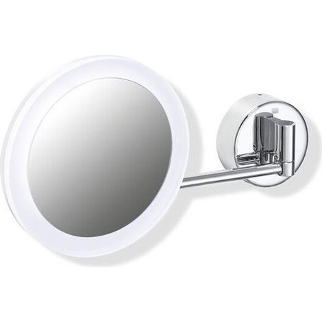 Specchio cosmetico illuminato superficie d : 160 mm