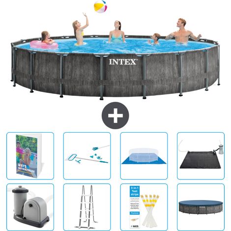 Prism Frame Pool Rund - 549x122 cm - 9-teilig S583