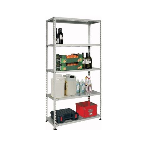SCAFFALE BRIXO GENIUS 5 Piani in Acciaio zincato - L90xP40xH180 cm (1/3)