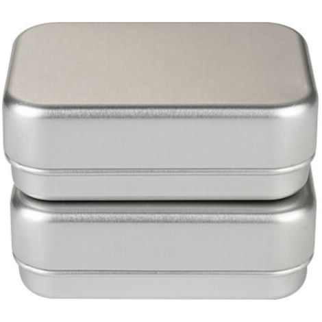 QORVA-Boîte à savon de voyage en aluminium, 2 pièces, solide, étanche, avec égouttoir amovible, pour voyage et maison (1/5)